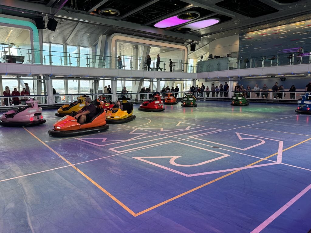 Emma cruises Anthem of the Seas bumper cars