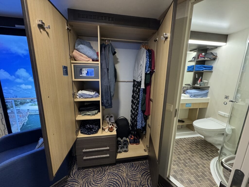 Anthem of the Seas wardrobe space