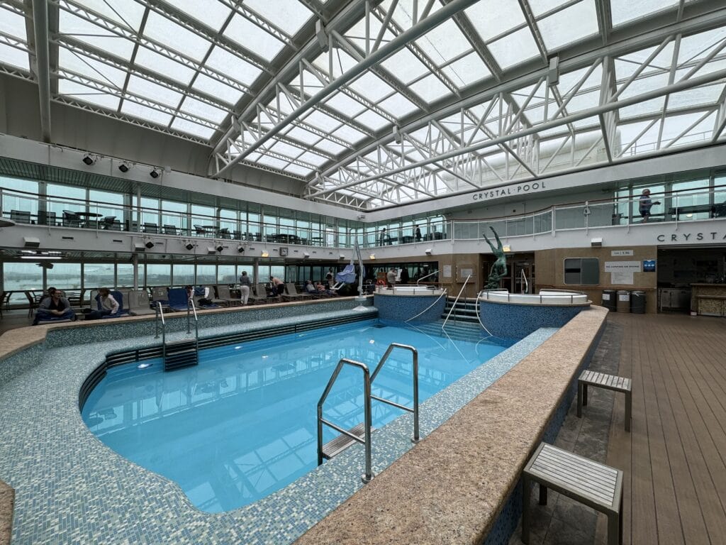 P&O Aurora Crystal inside pool