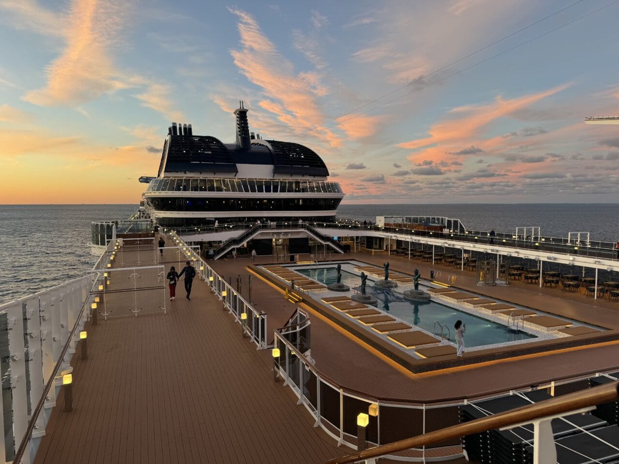 MSC Euribia sunset views