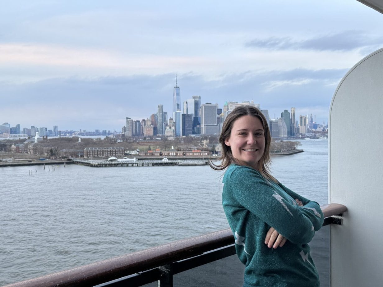 Emma Cruises New York City balcony view