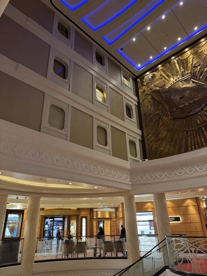 Queen Mary 2 - Atrium View Inside Cabin Review - Emma Cruises
