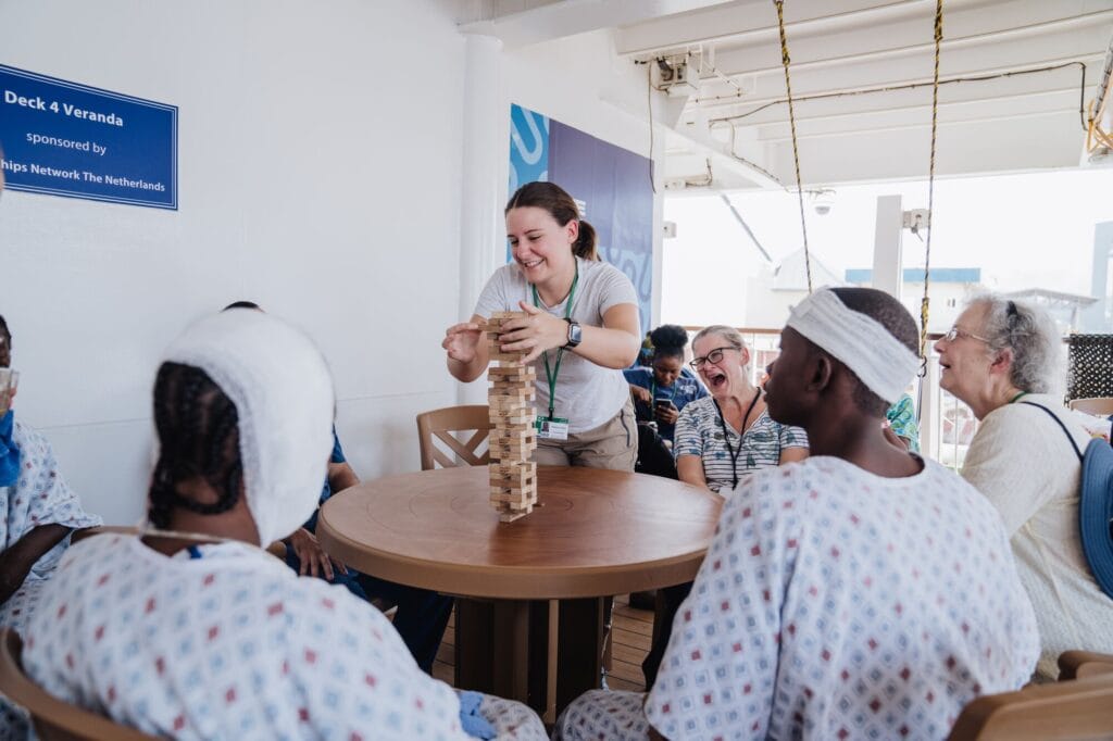 emma cruises on global mercy in sierra leone africa